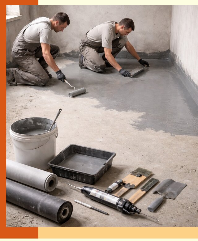 Гидроизоляция пола в Сосновоборске — надежная защита от влаги и протечек