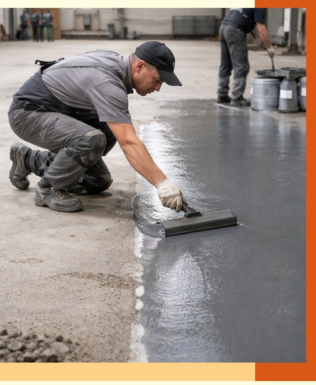 Гидроизоляция промышленного пола в Сосновоборске от 1241 руб./м2 — ТепломастерСсб специалисты под ключ