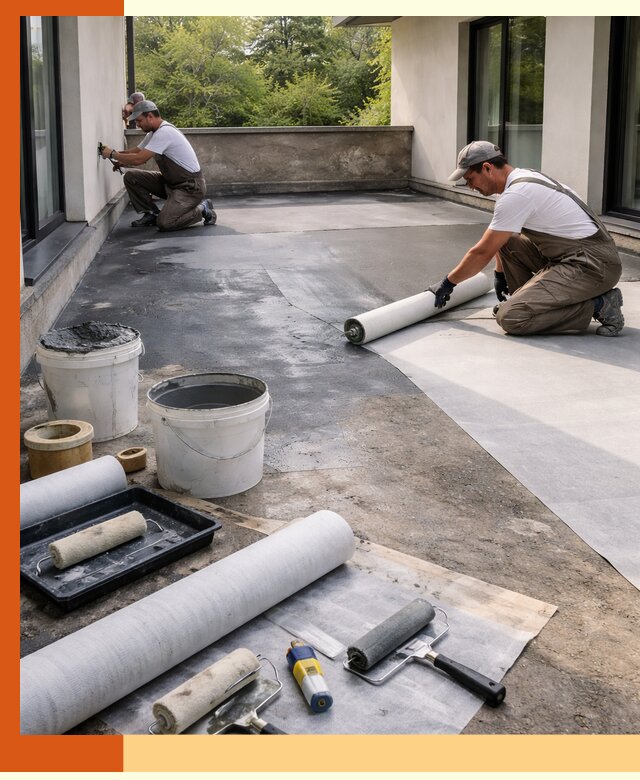 Гидроизоляция террасы в Сосновоборске — надежная защита от влаги и протечек