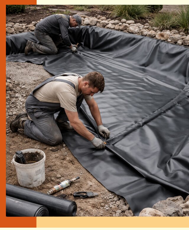 Гидроизоляция пруда в Сосновоборске: надежная защита и герметизация