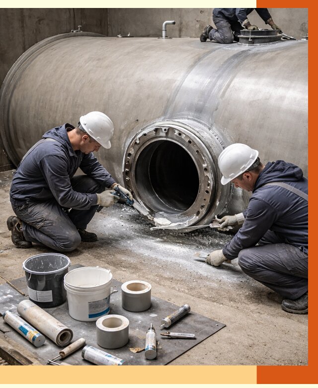 Гидроизоляция резервуара с топливом в Сосновоборске от 77588 руб. под ключ | ТепломастерСсб