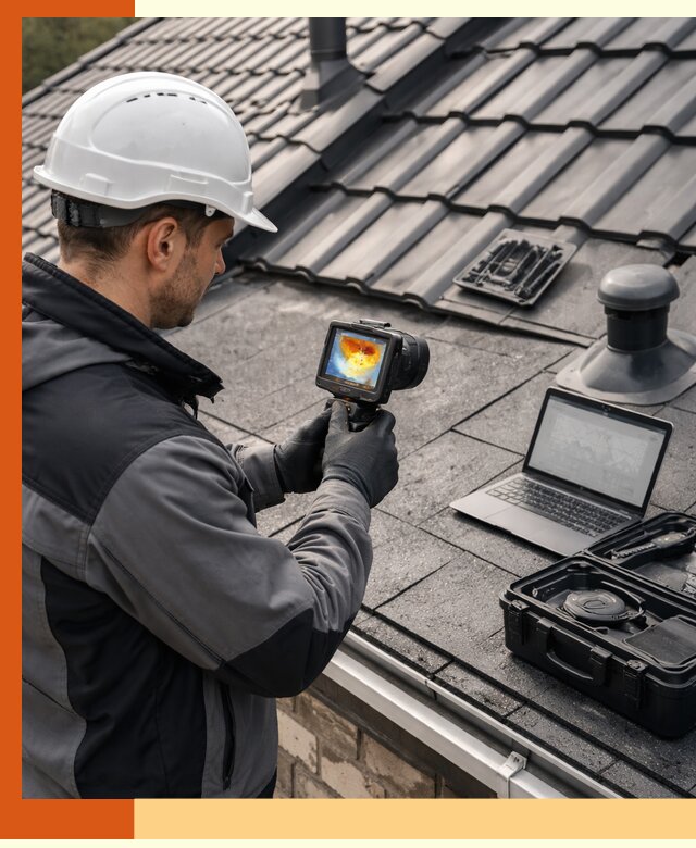 Тепловизионное обследование кровли в Сосновоборске для выявления дефектов
