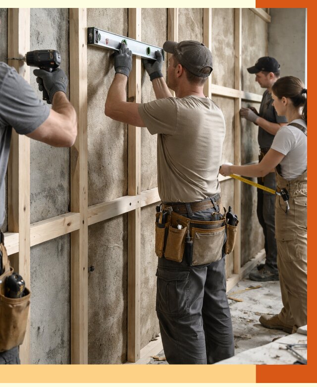 Монтаж обрешетки под утепление в Сосновоборске от 1190 руб/м² | Заказать у ТепломастерСсб